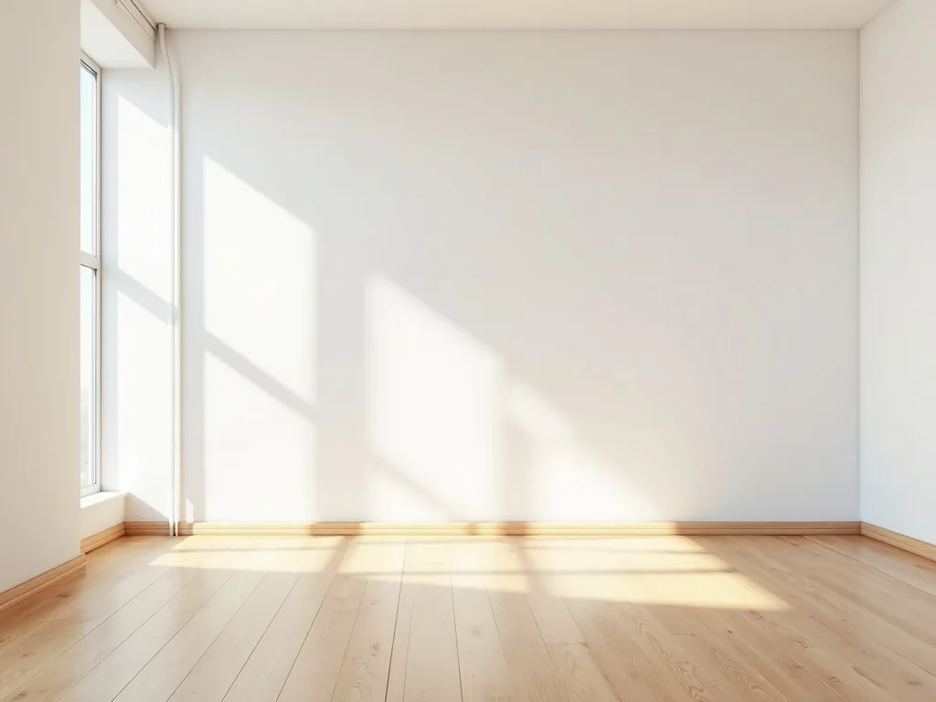 Empty room before staging