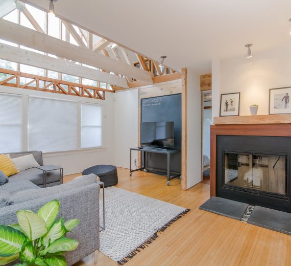 A picture of a beautiful living room in a spacious house